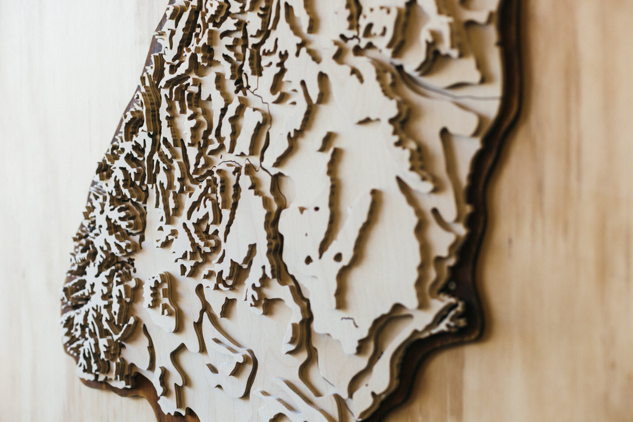wooden topographic maps, wooden map of new zealand, wooden topo maps, layered topo maps wood, Nz topo maps, wooden map of new zealand, wood map, wood topo art, wooden artwork, wooden art, new zealand wooden map, map of new zealand, office artwork, new zealand office artwork, interior design, interior artwork, office fit out ideas 